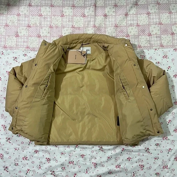 Miu Miu Patchwork Lapel Down Jacket - Picture 6 of 13